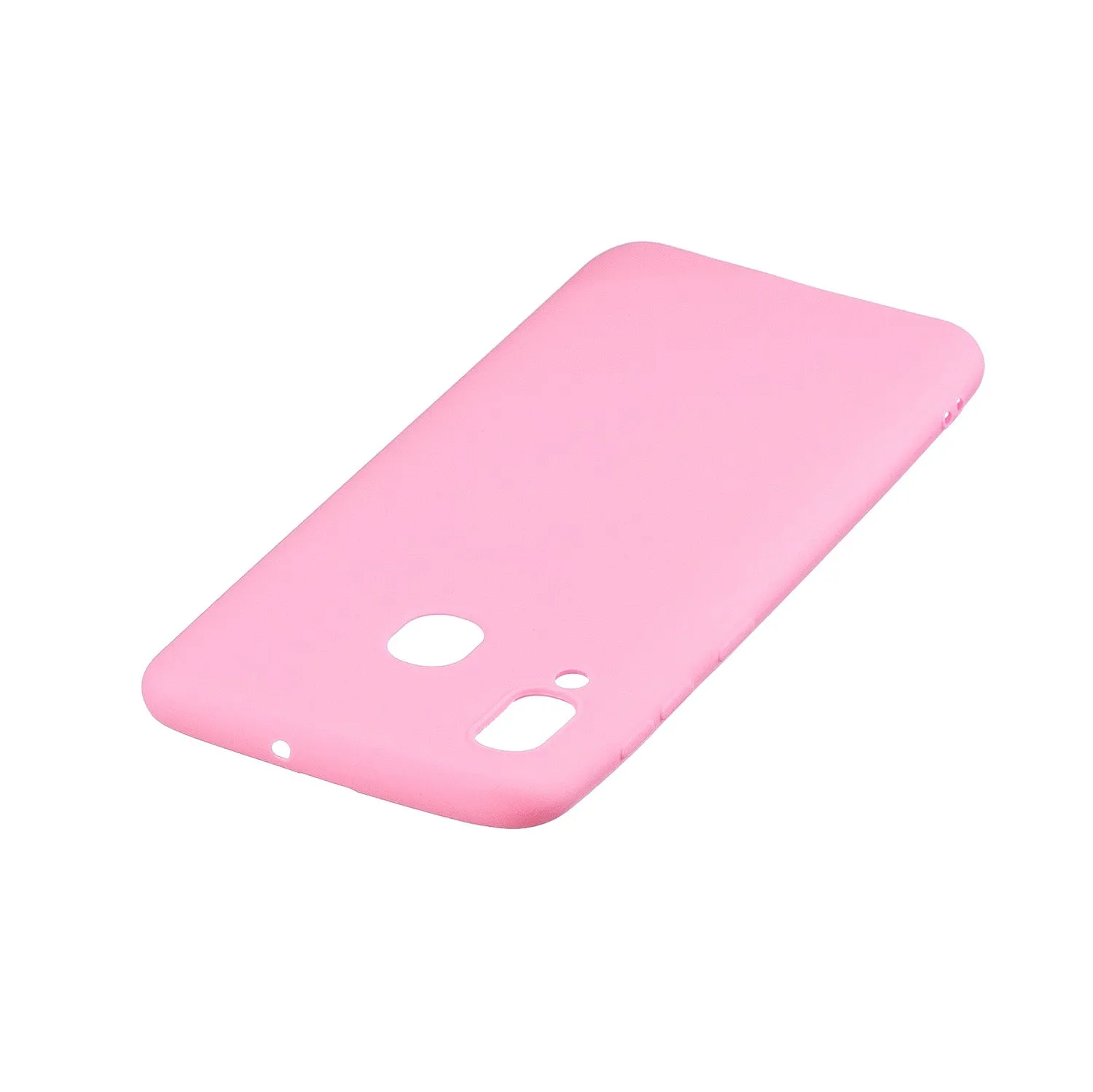 For HUAWEI Y9 2019 Lovely Candy Color Matte TPU Anti-scratch Non-slip Protective Cover Back Case dark pink