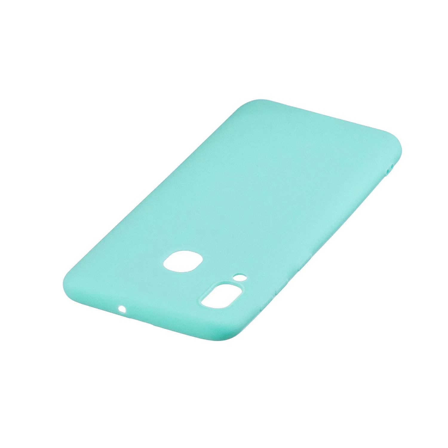 For HUAWEI Y9 2019 Lovely Candy Color Matte TPU Anti-scratch Non-slip Protective Cover Back Case Light blue