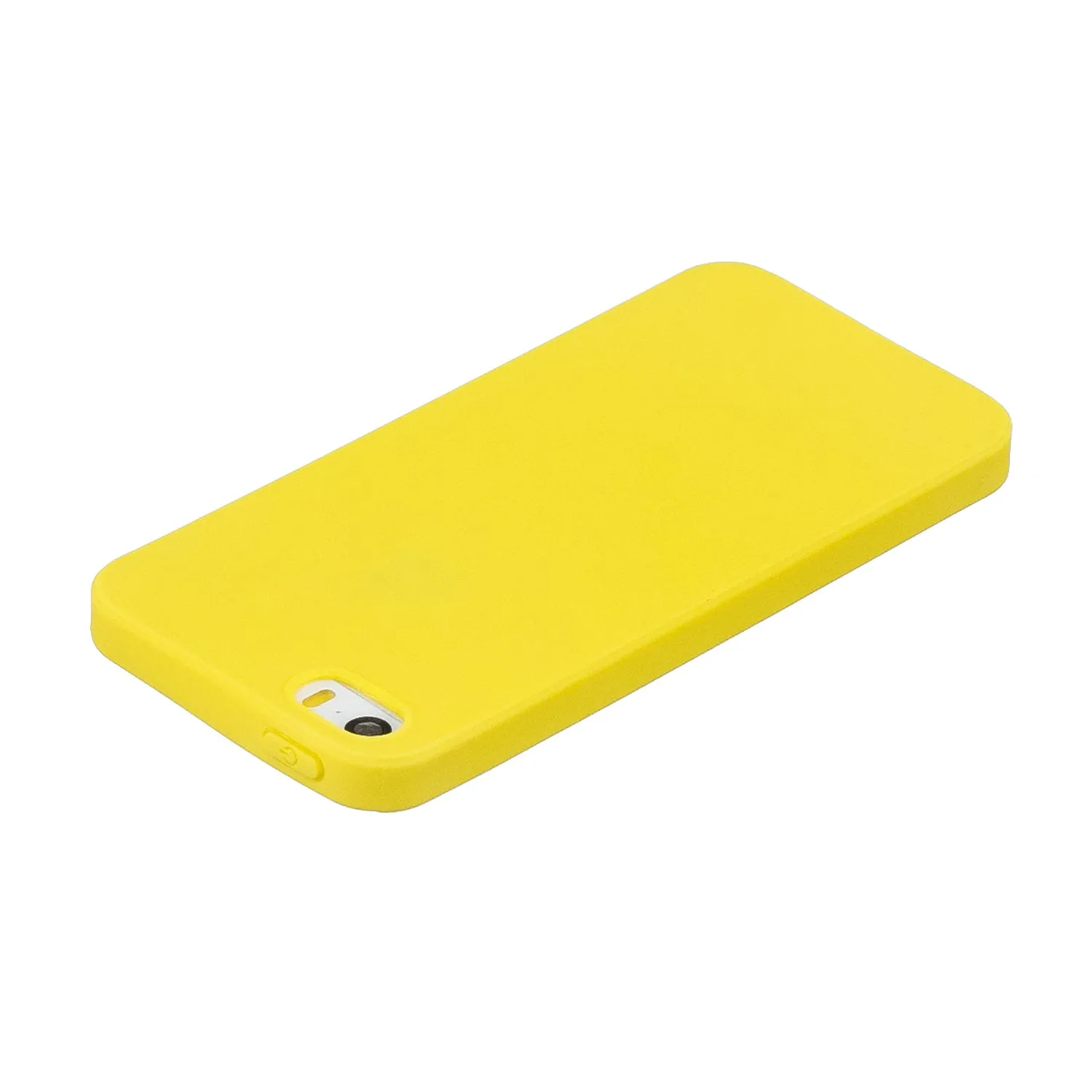 for iPhone 5/5S/SE Lovely Candy Color Matte TPU Anti-scratch Non-slip Protective Cover Back Case dark pink