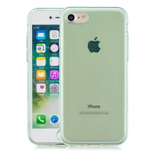 for iPhone 6/6S / 6 Plus/6S Plus / 7/8 / 7 Plus/8 Plus Clear Colorful TPU Back Cover Cellphone Case Shell Green