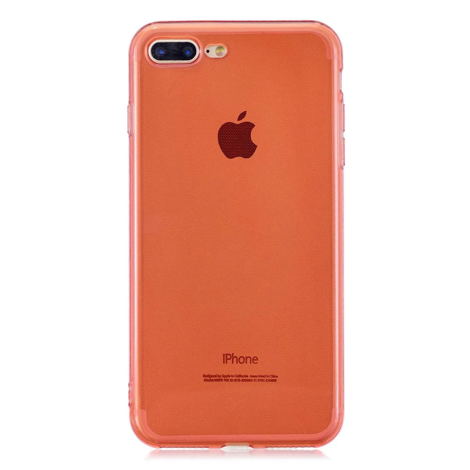for iPhone 6/6S / 6 Plus/6S Plus / 7/8 / 7 Plus/8 Plus Clear Colorful TPU Back Cover Cellphone Case Shell Light blue