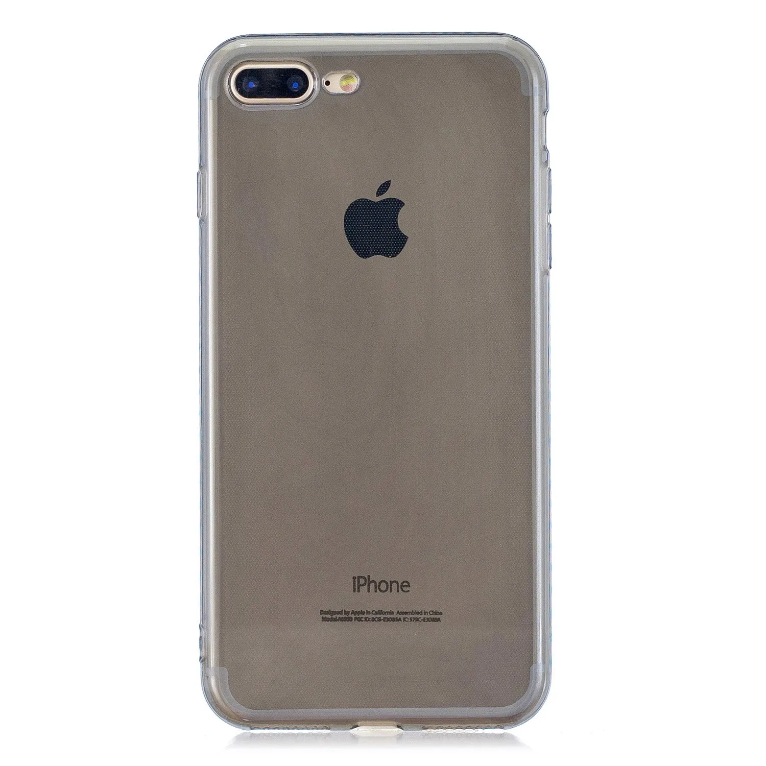 for iPhone 6/6S / 6 Plus/6S Plus / 7/8 / 7 Plus/8 Plus Clear Colorful TPU Back Cover Cellphone Case Shell Light blue