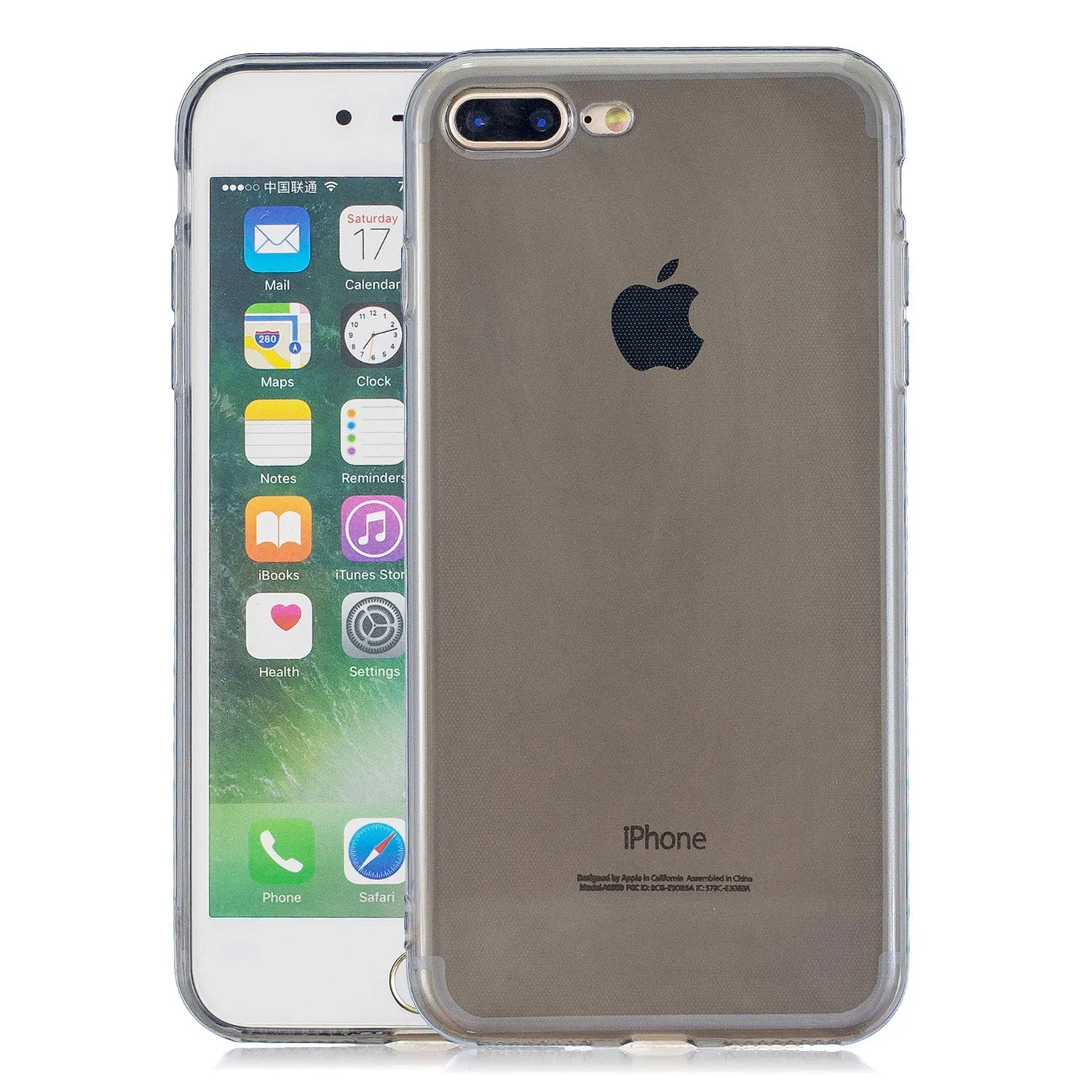 for iPhone 6/6S / 6 Plus/6S Plus / 7/8 / 7 Plus/8 Plus Clear Colorful TPU Back Cover Cellphone Case Shell Purple