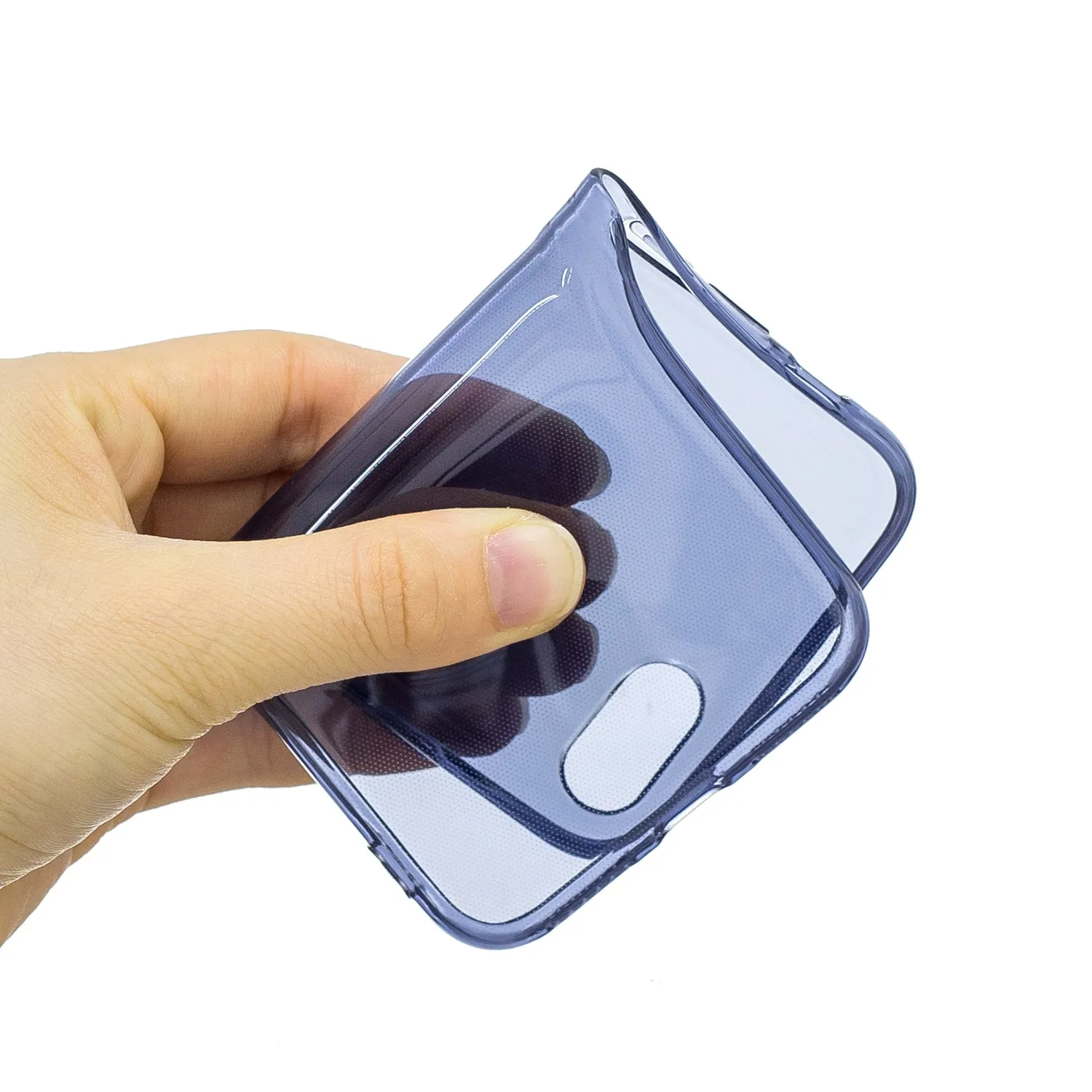 for iPhone 6/6S / 6 Plus/6S Plus / 7/8 / 7 Plus/8 Plus Clear Colorful TPU Back Cover Cellphone Case Shell Royal Blue
