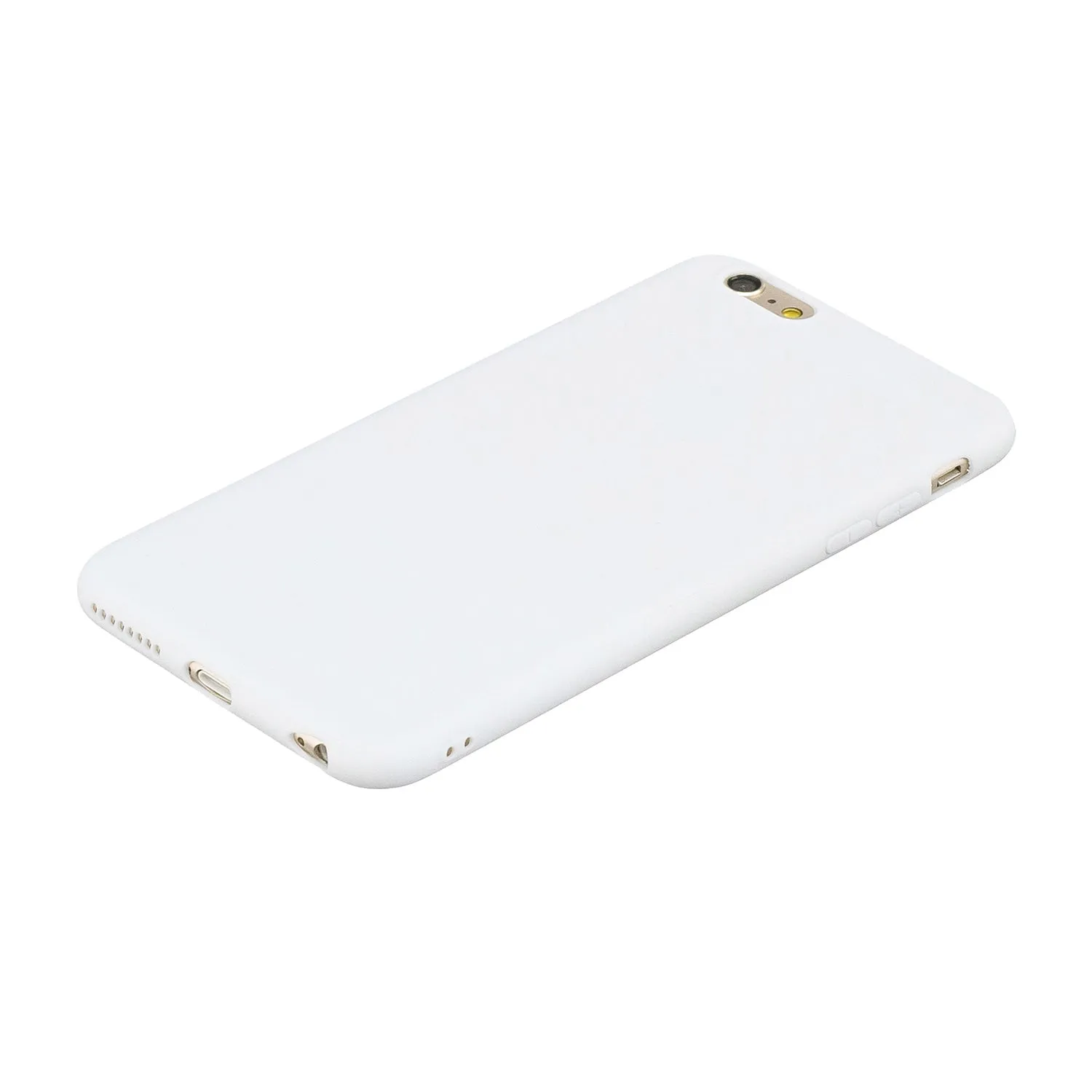 for iPhone 6/6S Lovely Candy Color Matte TPU Anti-scratch Non-slip Protective Cover Back Case white