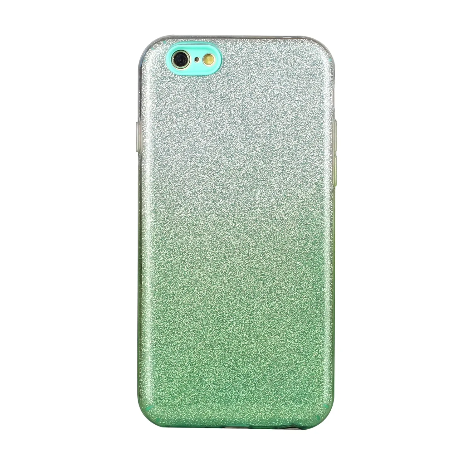 For iphone 6/6S/6 plus/6S plus/7/8/SE 2020 Phone Case Gradient Color Glitter Powder Phone Cover with Airbag Bracket purple