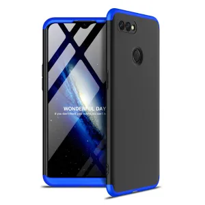For OPPO A12 Mobile Phone Cover 360 Degree Full Protection Phone Case Blue black blue
