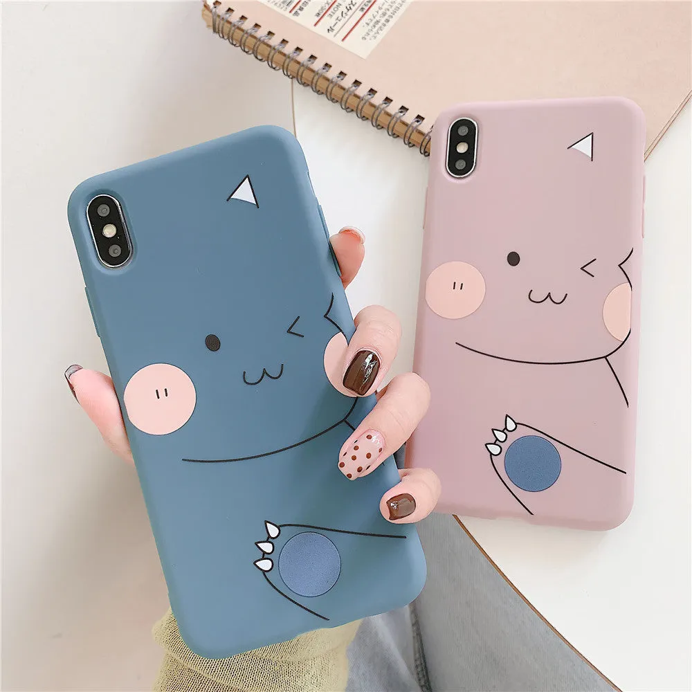 For OPPO F9/F11/A3/A5/A3S/A59/A57/A7X/A83/A9/K1/K3/Realme X Soft TPU Cellphone Case Shell Cartoon Back Cover pink