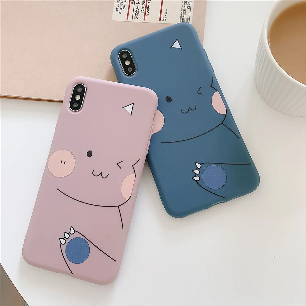 For OPPO F9/F11/A3/A5/A3S/A59/A57/A7X/A83/A9/K1/K3/Realme X Soft TPU Cellphone Case Shell Cartoon Back Cover pink