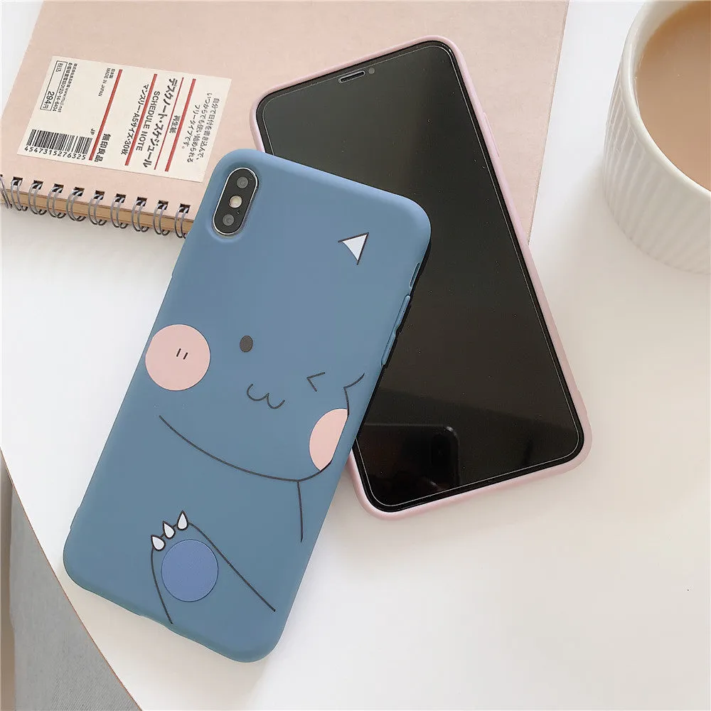 For OPPO F9/F11/A3/A5/A3S/A59/A57/A7X/A83/A9/K1/K3/Realme X Soft TPU Cellphone Case Shell Cartoon Back Cover pink