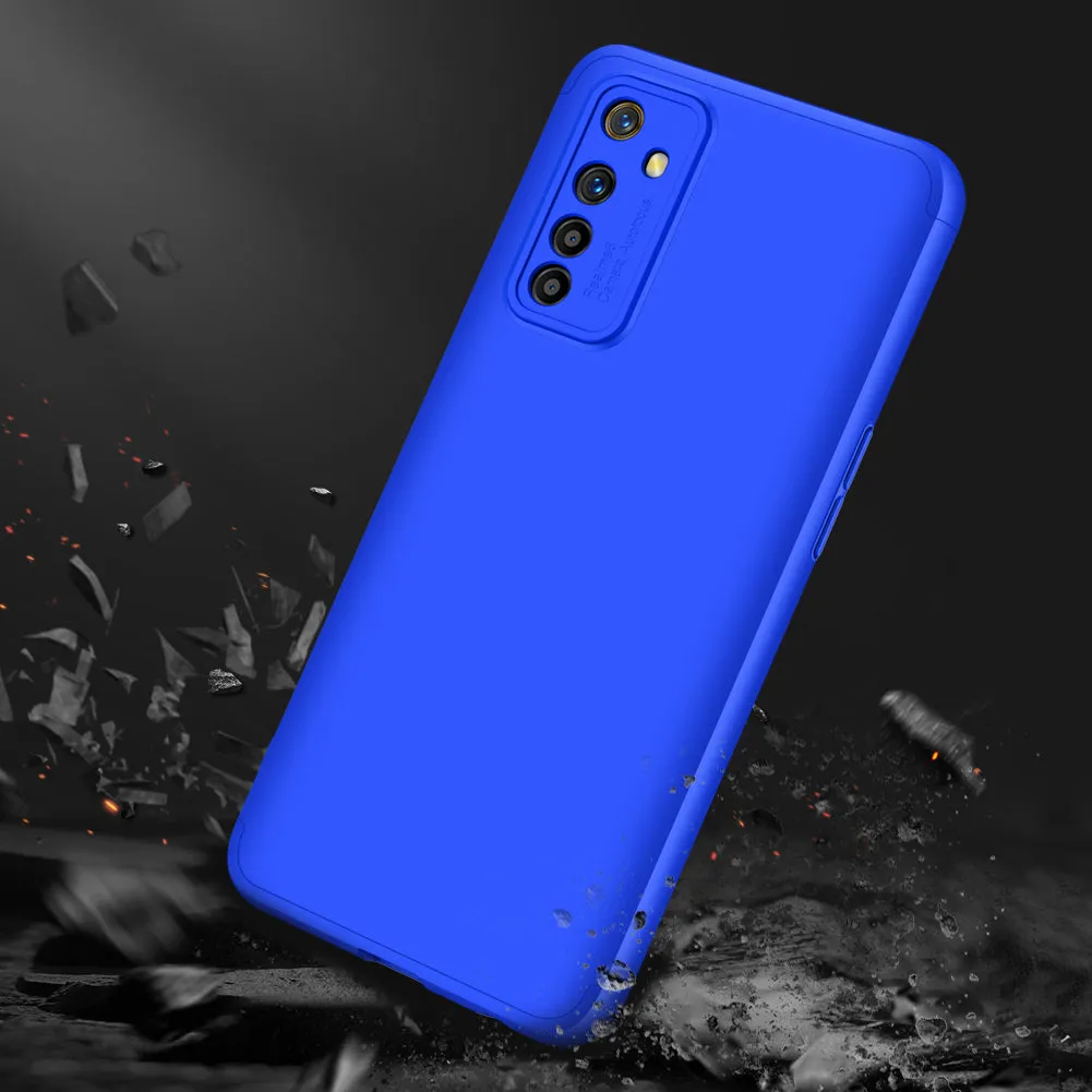 For OPPO Realme 6 Mobile Phone Cover 360 Degree Full Protection Phone Case blue