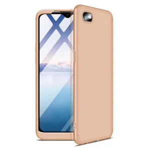 For OPPO Realme C2 Ultra Slim PC Back Cover Non-slip Shockproof 360 Degree Full Protective Case gold