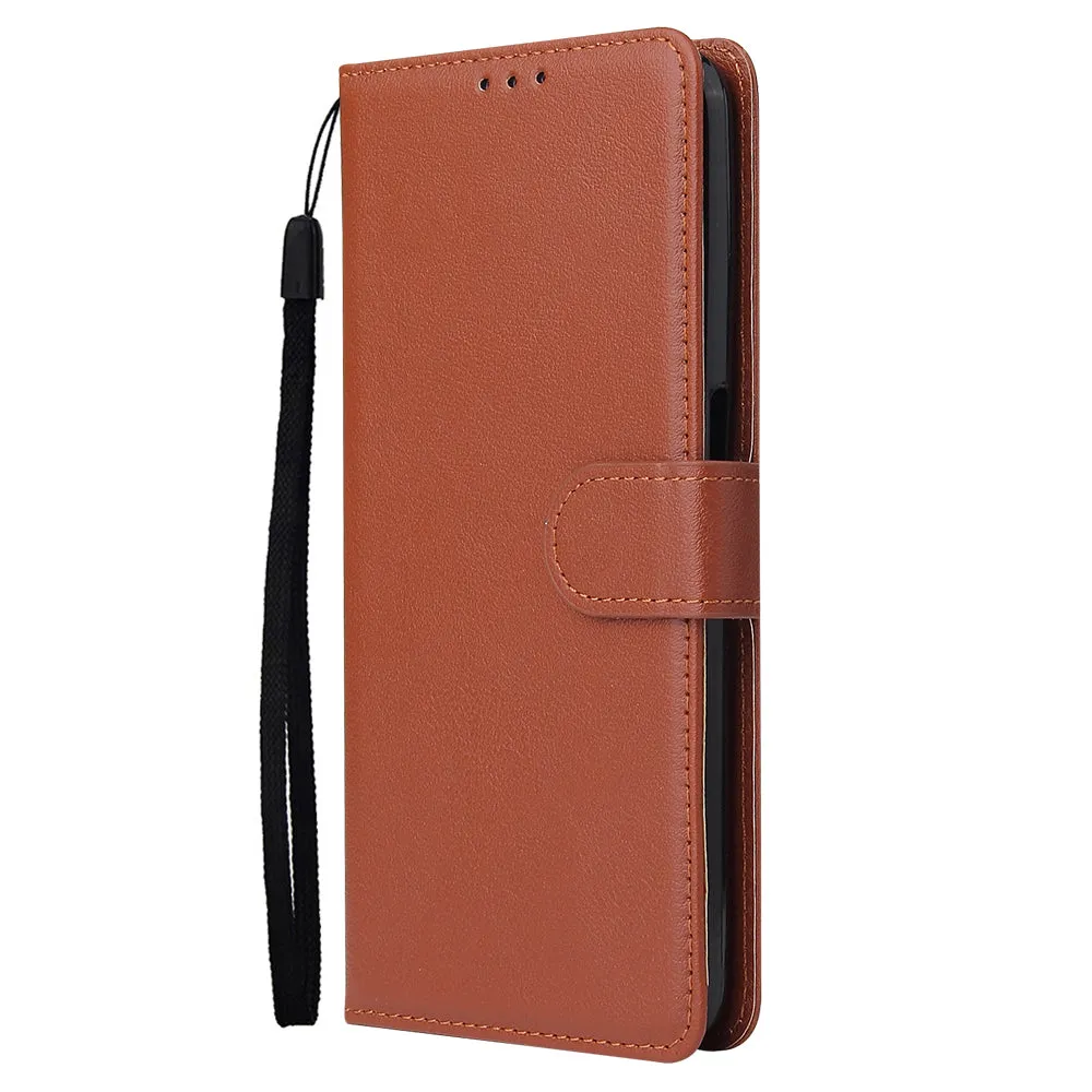 For OPPO Realme C3/Realme 6 PU Leather Mobile Phone Cover with 3 Cards Slots Phone Frame Rose gold