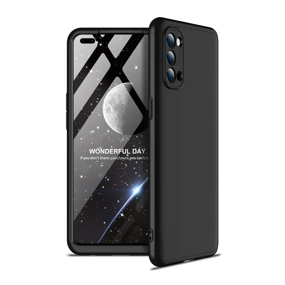 For OPPO Reno 4 /Reno 4 Pro International Edition Mobile Phone Cover 360 Degree Full Protection Phone Case black