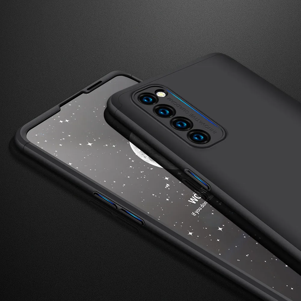 For OPPO Reno 4 /Reno 4 Pro International Edition Mobile Phone Cover 360 Degree Full Protection Phone Case black