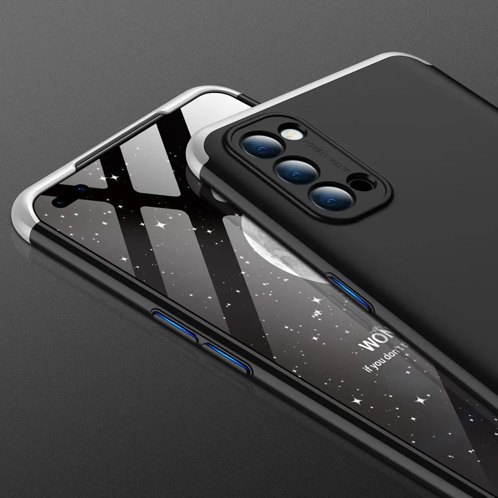For OPPO Reno 4 /Reno 4 Pro International Edition Mobile Phone Cover 360 Degree Full Protection Phone Case blue