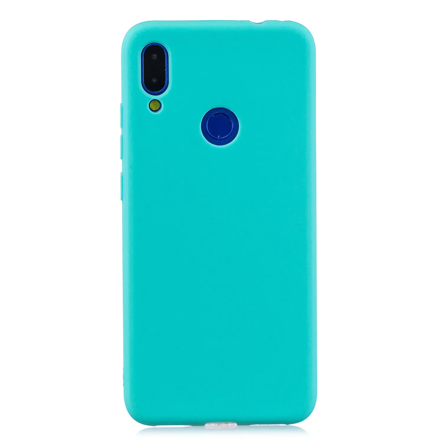 For Redmi 7 Lovely Candy Color Matte TPU Anti-scratch Non-slip Protective Cover Back Case Light blue