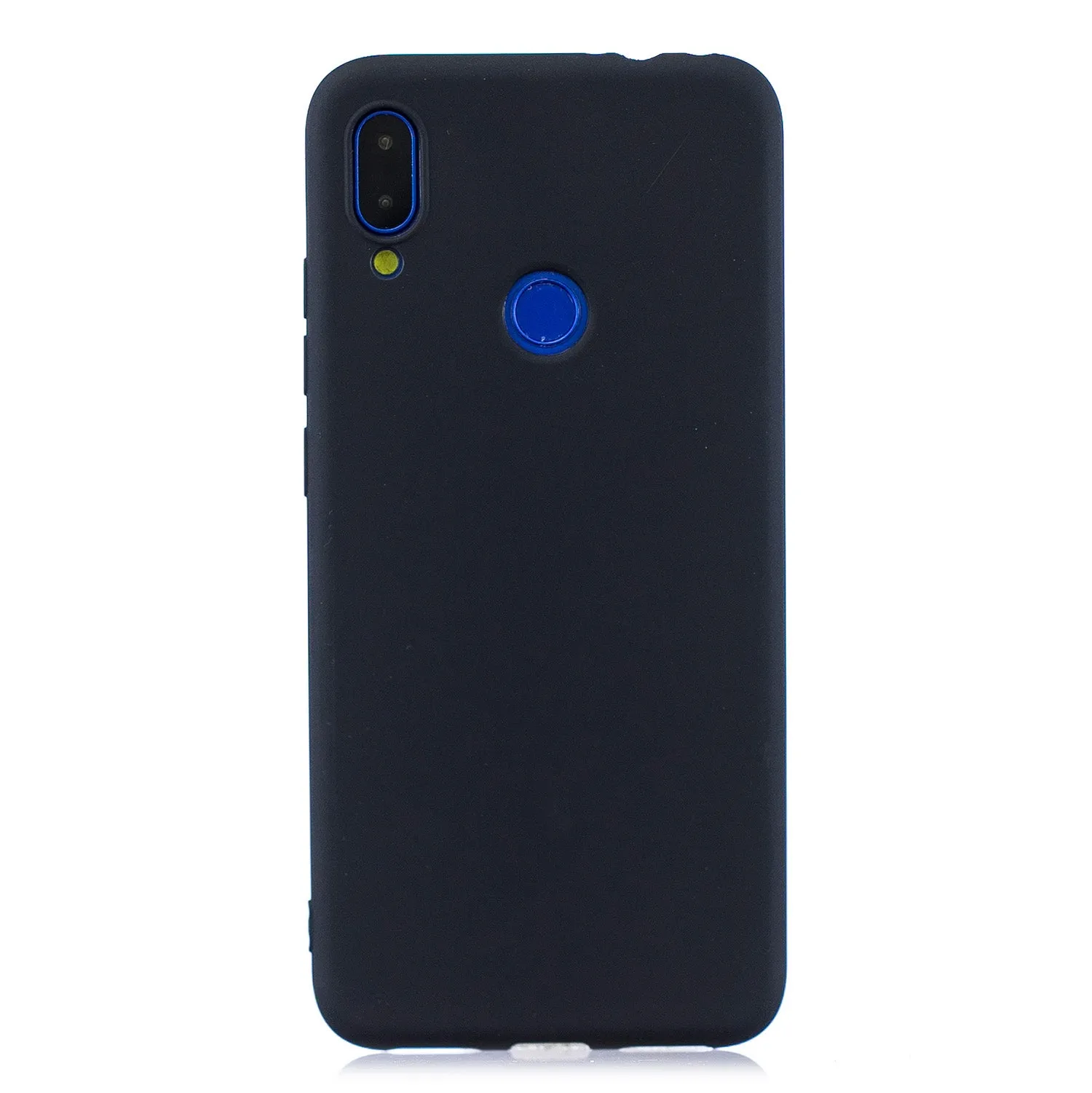 For Redmi 7 Lovely Candy Color Matte TPU Anti-scratch Non-slip Protective Cover Back Case Light blue