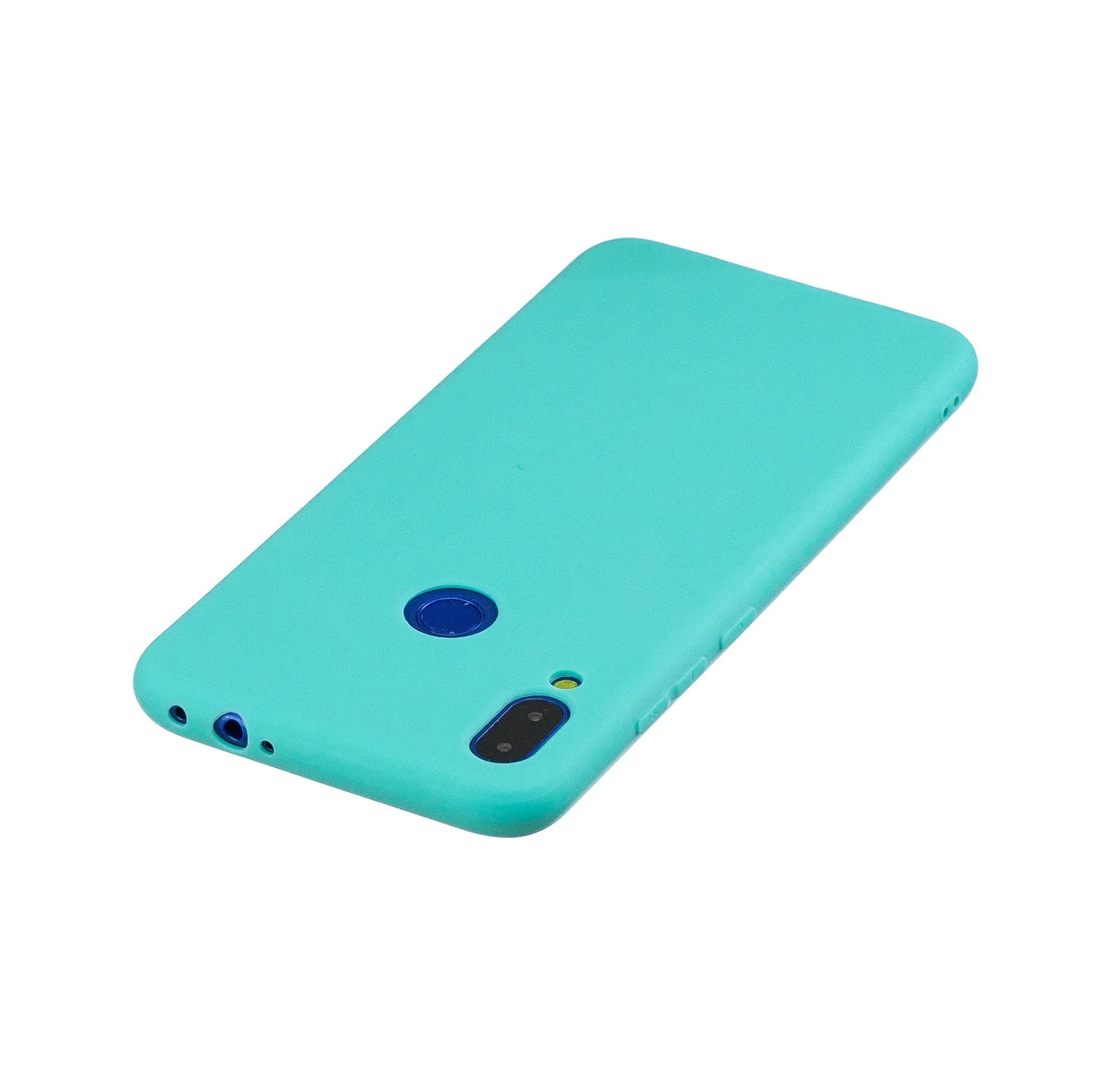 For Redmi 7 Lovely Candy Color Matte TPU Anti-scratch Non-slip Protective Cover Back Case Light blue