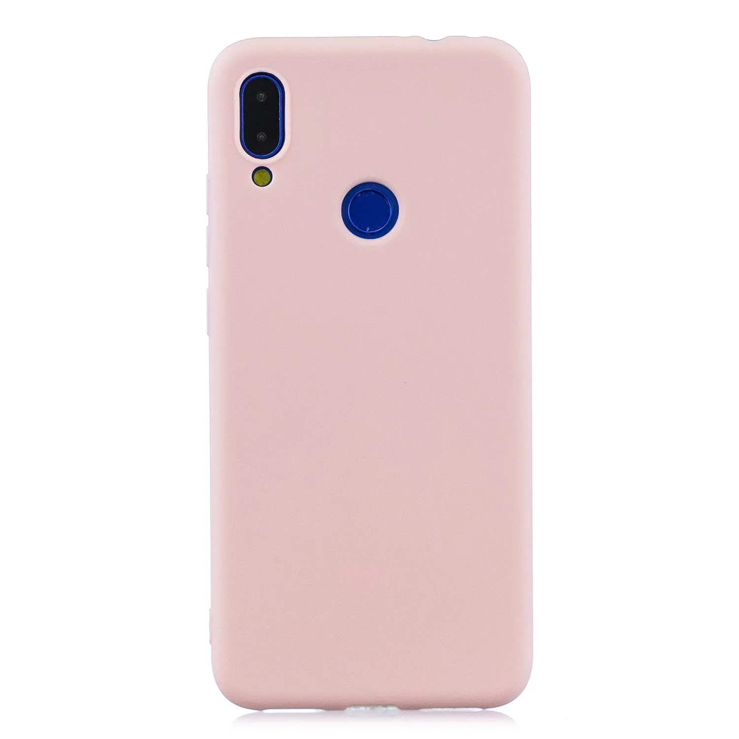 For Redmi 7 Lovely Candy Color Matte TPU Anti-scratch Non-slip Protective Cover Back Case red