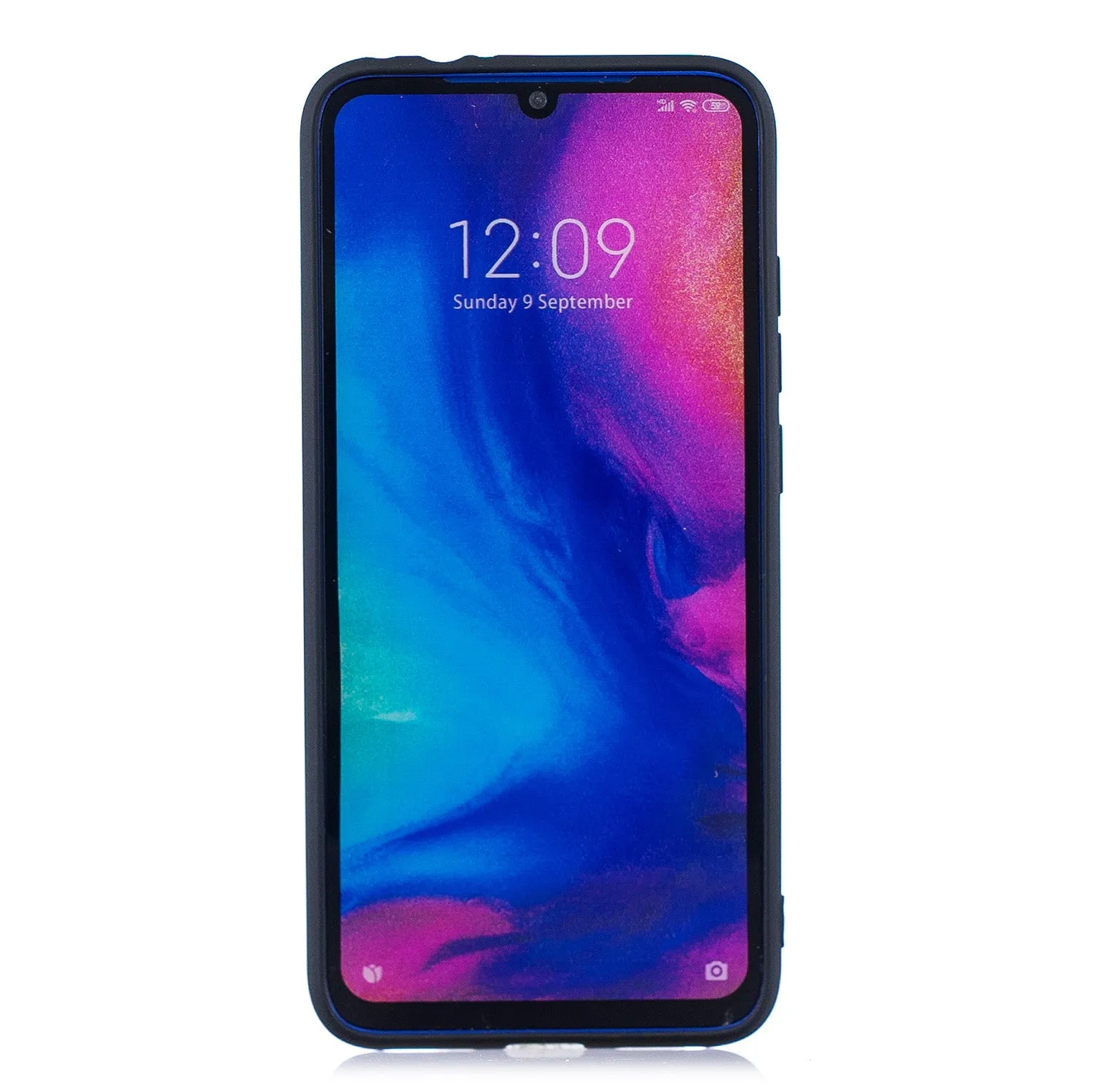 For Redmi 7 Lovely Candy Color Matte TPU Anti-scratch Non-slip Protective Cover Back Case red
