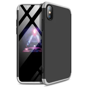 For Redmi 7A Ultra Slim PC Back Cover Non-slip Shockproof 360 Degree Full Protective Case Silver black silver