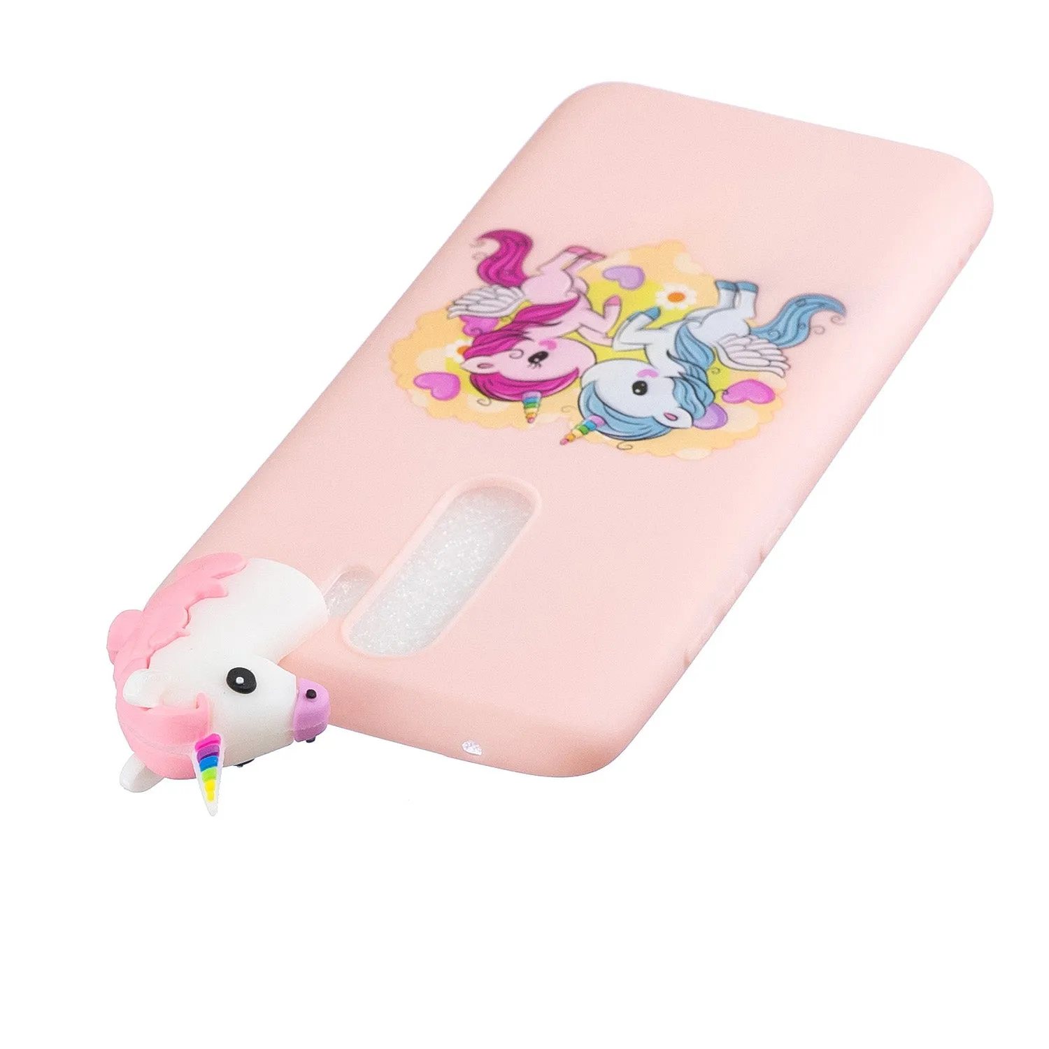 For Redmi NOTE 8 NOTE 8 pro 3D Color Painting Pattern Drop Protection Soft TPU Back Cover Mobile Phone Case Light pink