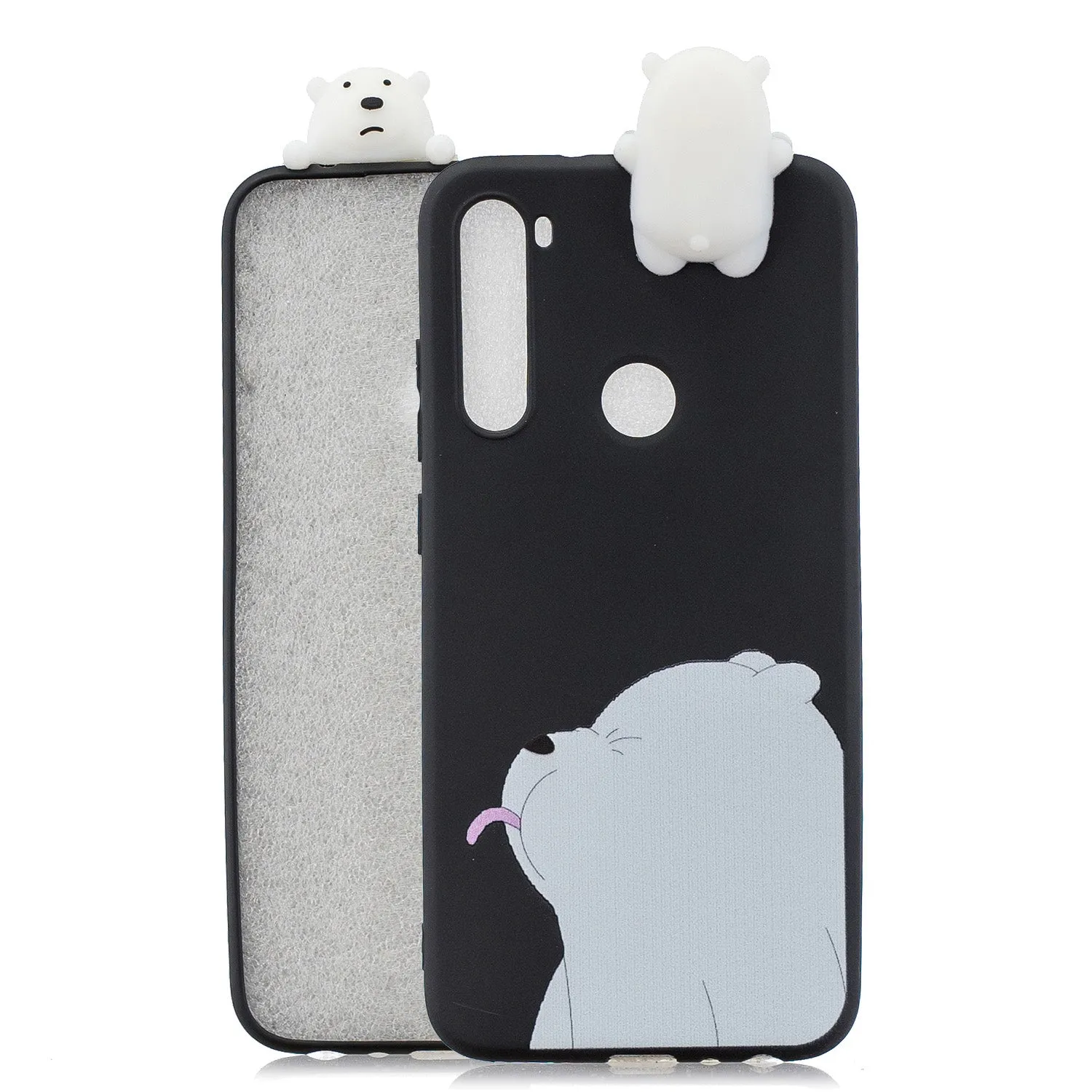 For Redmi NOTE 8 NOTE 8 pro 3D Color Painting Pattern Drop Protection Soft TPU Back Cover Mobile Phone Case Light pink