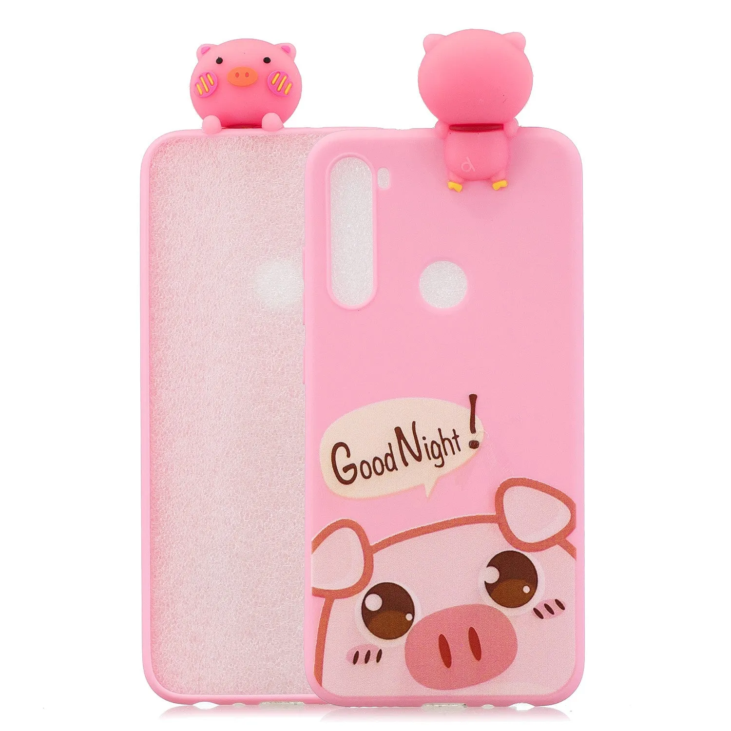 For Redmi NOTE 8 NOTE 8 pro 3D Color Painting Pattern Drop Protection Soft TPU Back Cover Mobile Phone Case Rose red