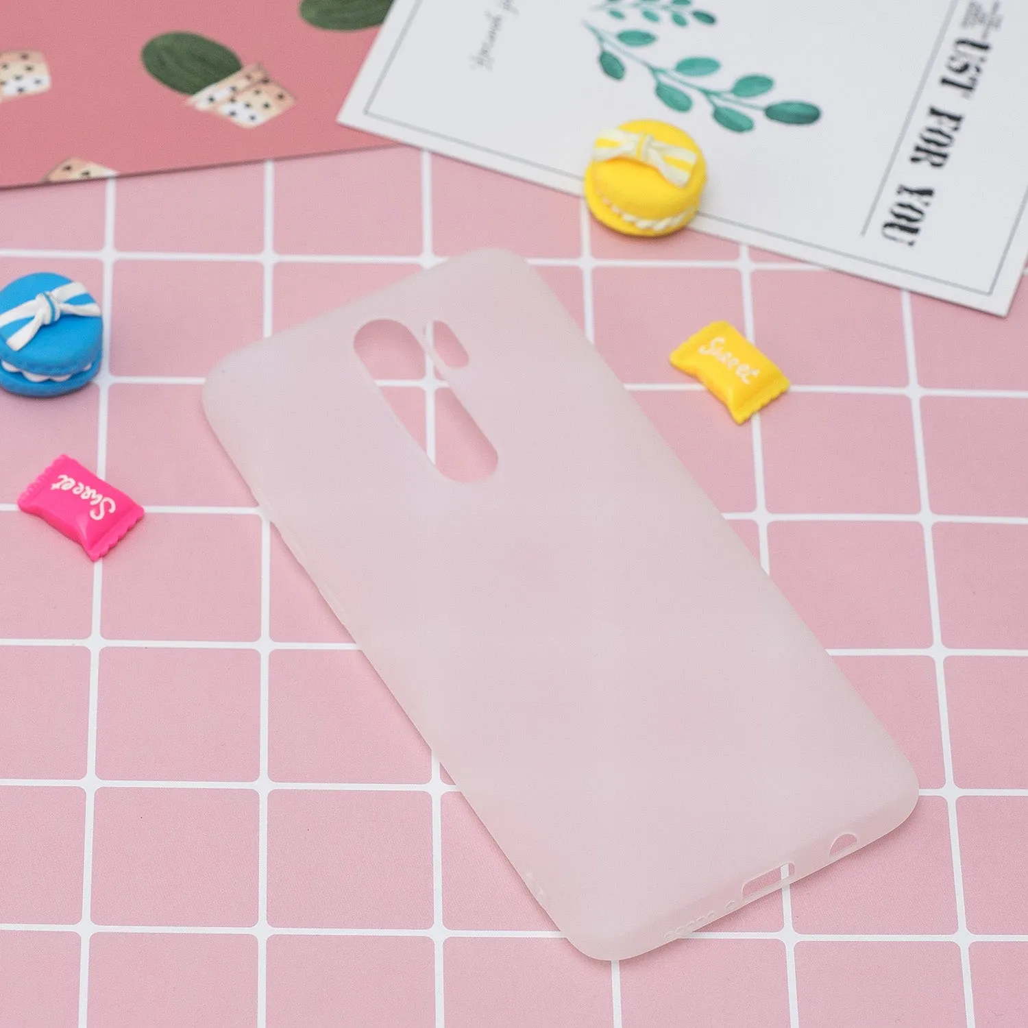 For Redmi NOTE 8 NOTE 8 Pro Soft Candy Color Frosted Surface Shockproof TPU Back Cover Mobile Phone Case white