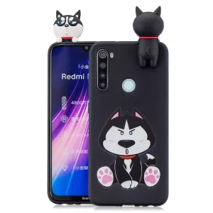 For Redmi NOTE 8T 3D Cartoon Painting Back Cover Soft TPU Mobile Phone Case Shell Cute husky