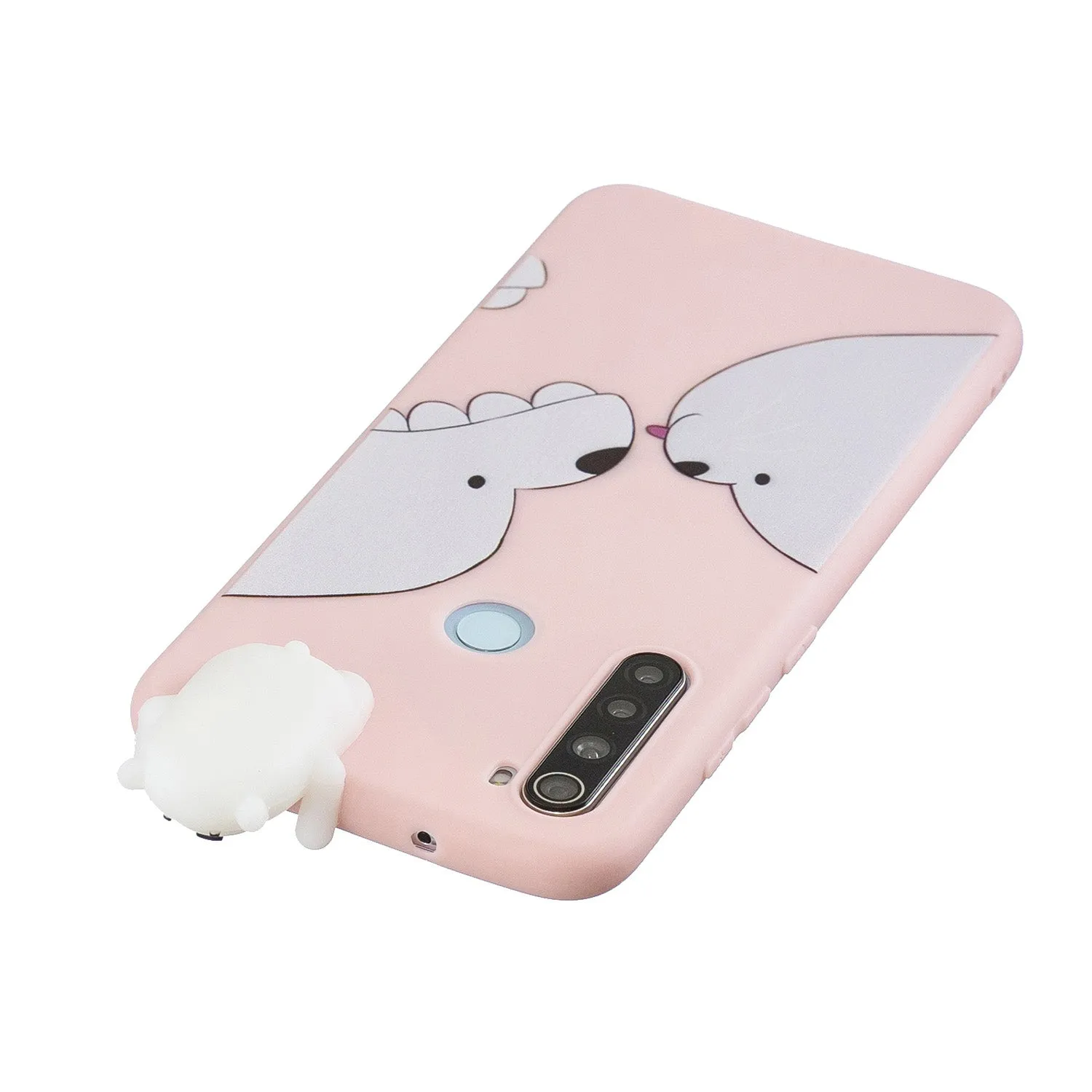 For Redmi NOTE 8T 3D Cartoon Painting Back Cover Soft TPU Mobile Phone Case Shell Cute husky