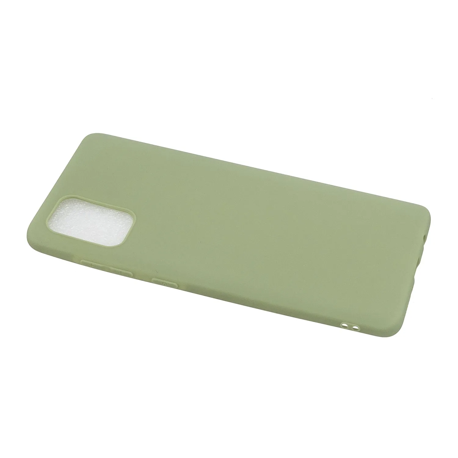 For Samsung A01/ A11/A21/A41/A51/A71/A81/A91 Mobile Phone Case Lovely Candy Color Matte TPU Anti-scratch Non-slip Protective Cover Back Case 10 beans green