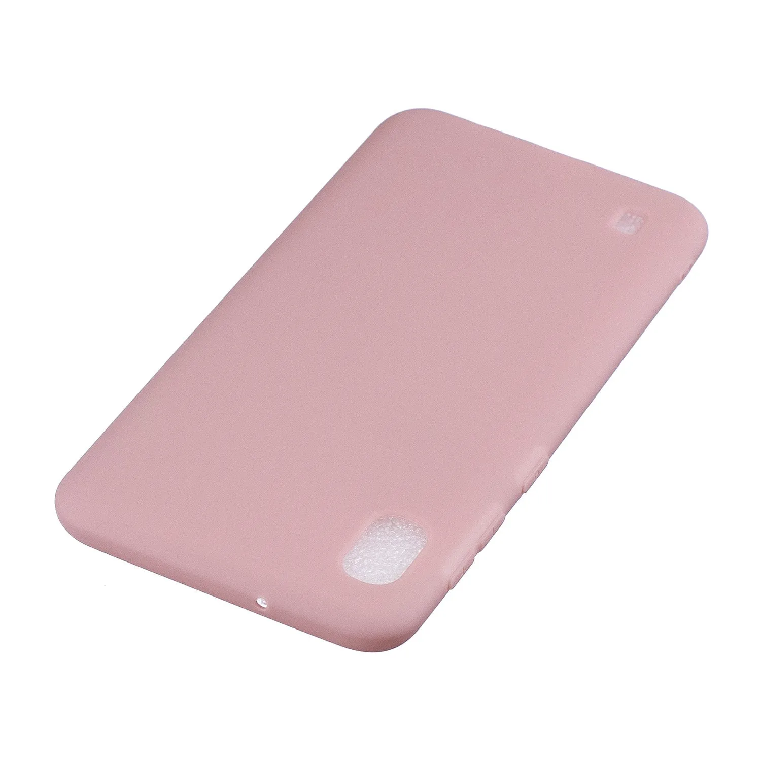 For Samsung A01/ A11/A21/A41/A51/A71/A81/A91 Mobile Phone Case Lovely Candy Color Matte TPU Anti-scratch Non-slip Protective Cover Back Case 11 lotus root pink