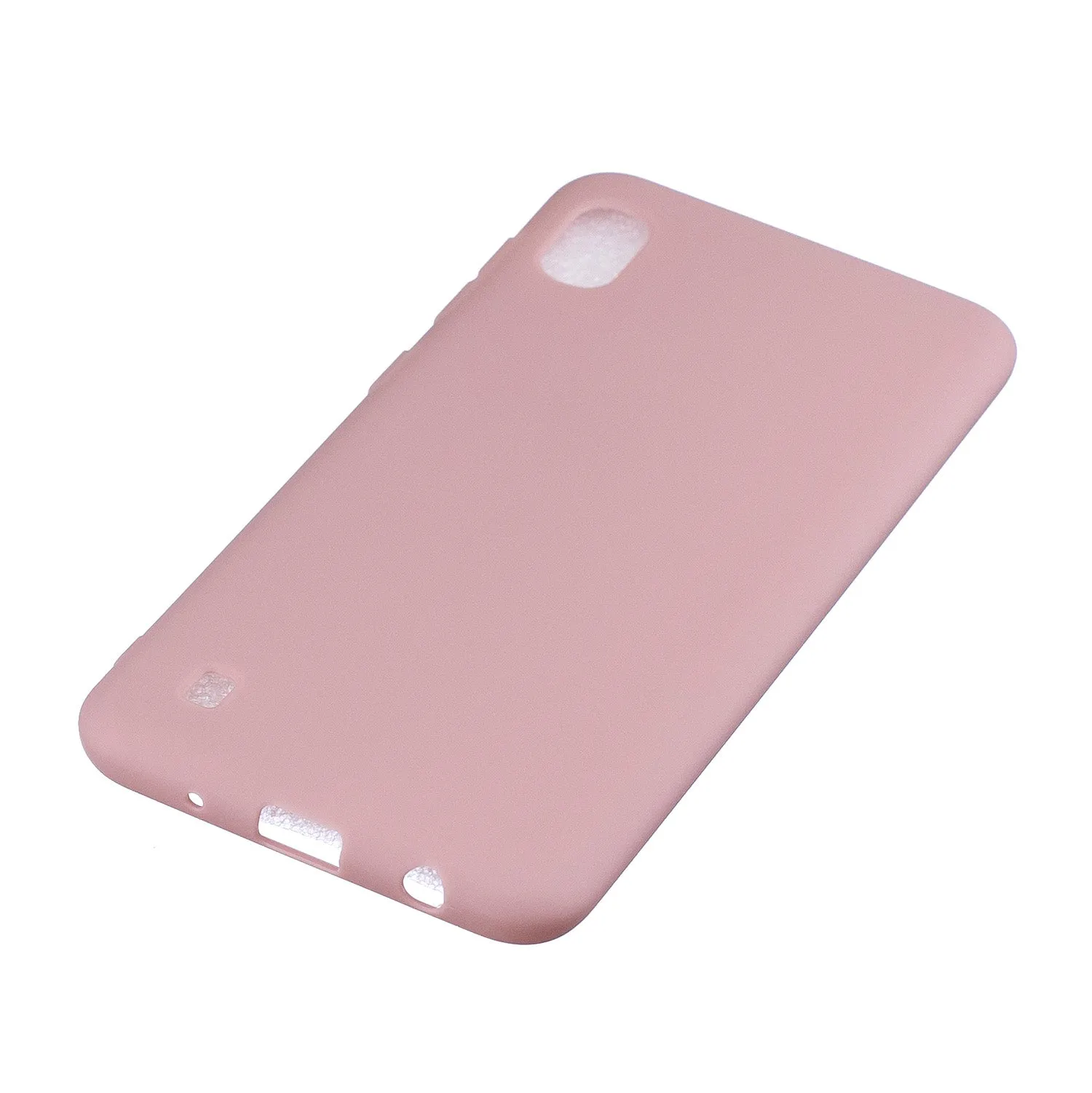For Samsung A01/ A11/A21/A41/A51/A71/A81/A91 Mobile Phone Case Lovely Candy Color Matte TPU Anti-scratch Non-slip Protective Cover Back Case 11 lotus root pink