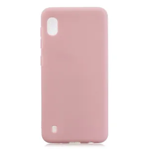 For Samsung A01/ A11/A21/A41/A51/A71/A81/A91 Mobile Phone Case Lovely Candy Color Matte TPU Anti-scratch Non-slip Protective Cover Back Case 11 lotus root pink