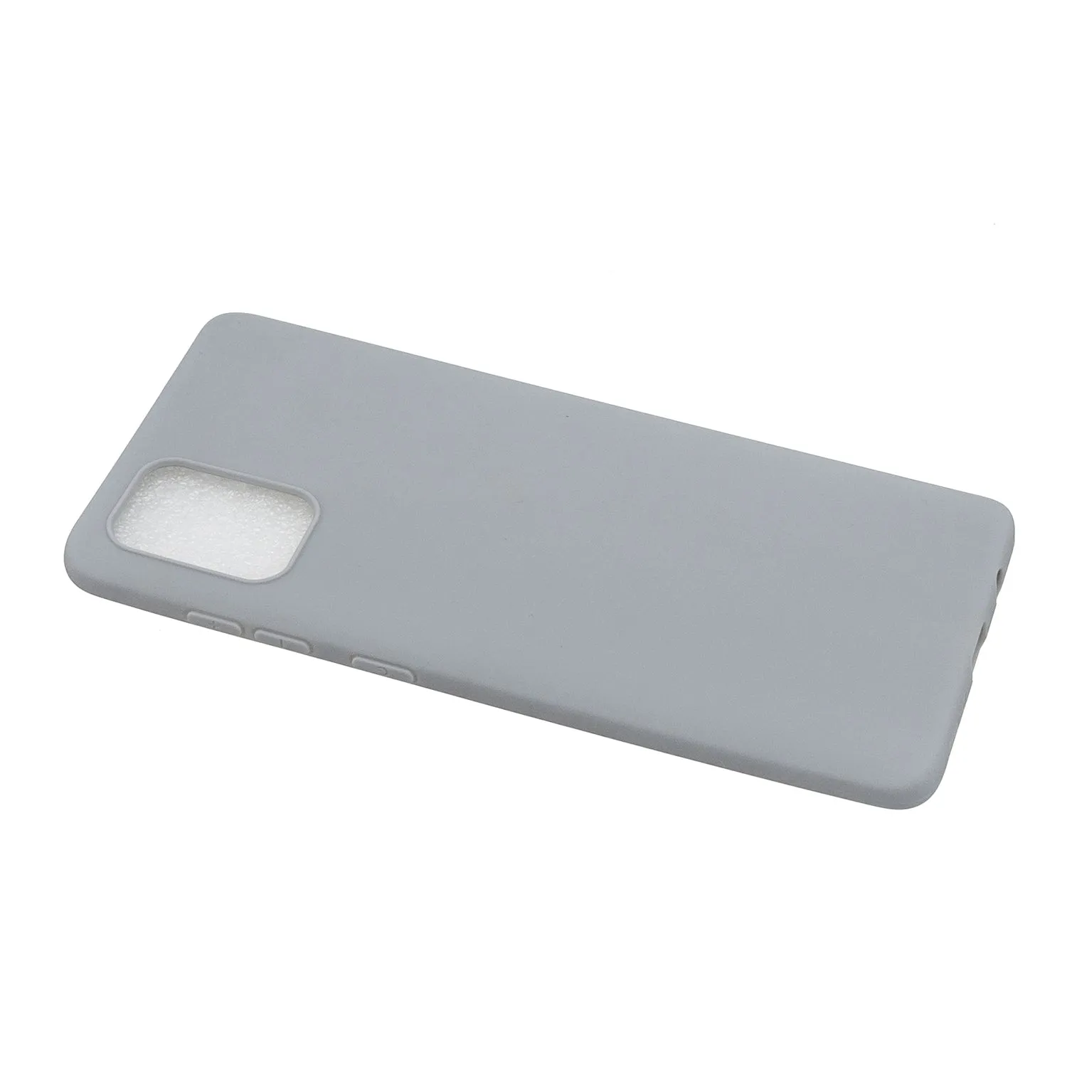 For Samsung A01/ A11/A21/A41/A51/A71/A81/A91 Mobile Phone Case Lovely Candy Color Matte TPU Anti-scratch Non-slip Protective Cover Back Case 12 gray