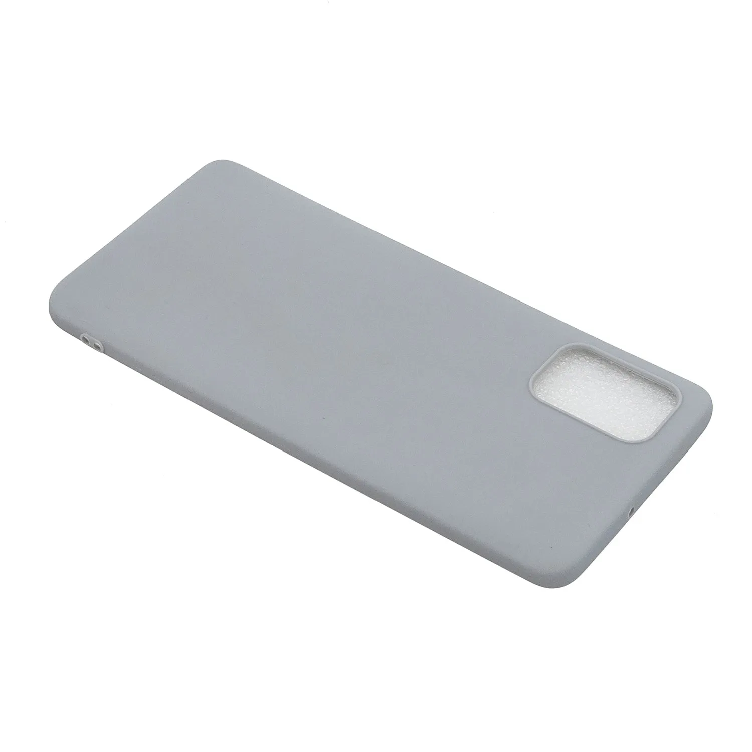 For Samsung A01/ A11/A21/A41/A51/A71/A81/A91 Mobile Phone Case Lovely Candy Color Matte TPU Anti-scratch Non-slip Protective Cover Back Case 12 gray