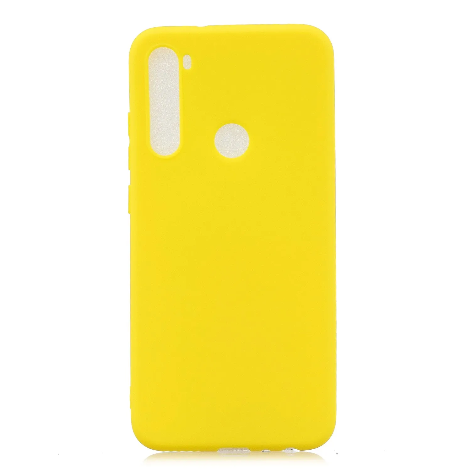 For Samsung A01/ A11/A21/A41/A51/A71/A81/A91 Mobile Phone Case Lovely Candy Color Matte TPU Anti-scratch Non-slip Protective Cover Back Case 3 yellow