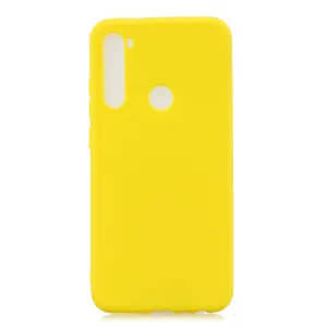For Samsung A01/ A11/A21/A41/A51/A71/A81/A91 Mobile Phone Case Lovely Candy Color Matte TPU Anti-scratch Non-slip Protective Cover Back Case 3 yellow