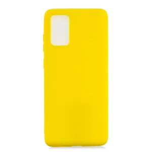 For Samsung A01/ A11/A21/A41/A51/A71/A81/A91 Mobile Phone Case Lovely Candy Color Matte TPU Anti-scratch Non-slip Protective Cover Back Case 3 yellow
