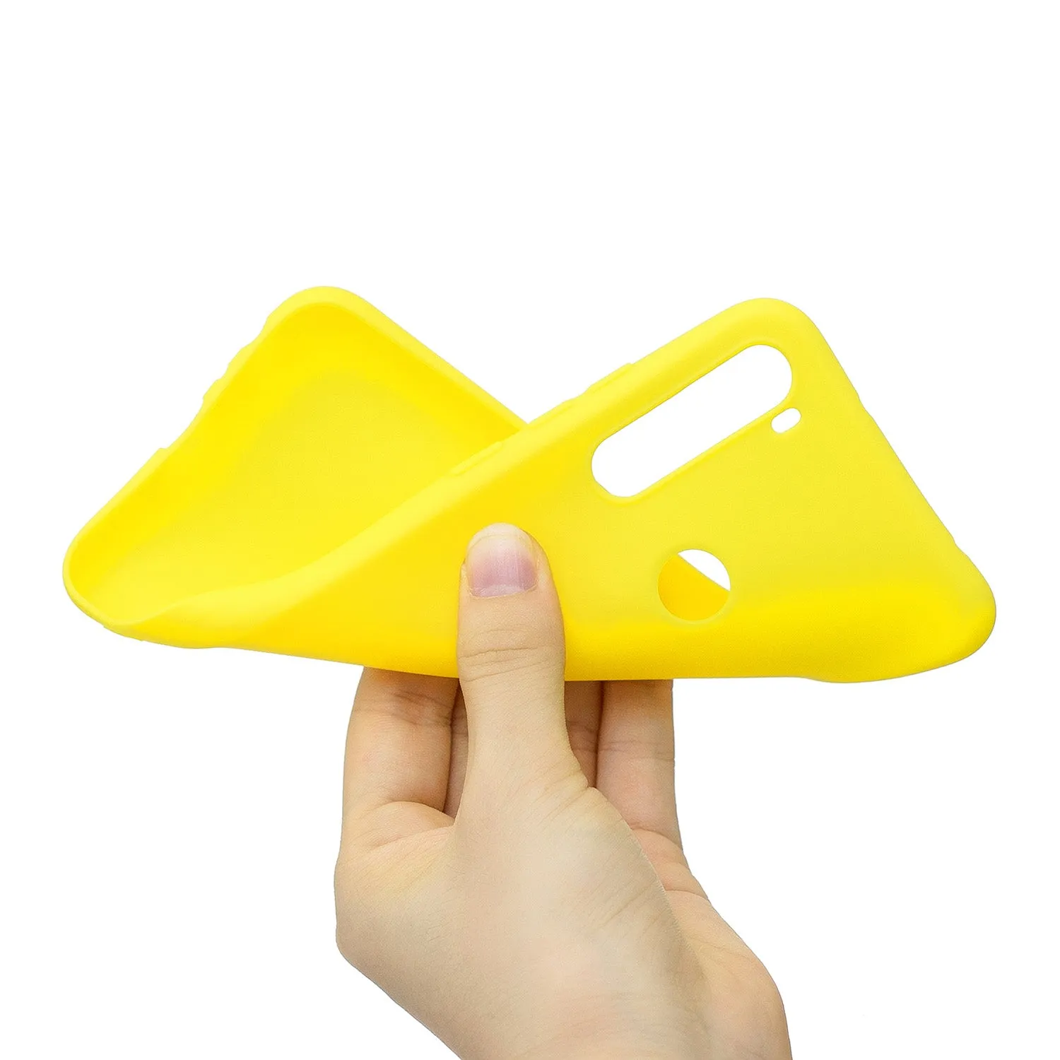 For Samsung A01/ A11/A21/A41/A51/A71/A81/A91 Mobile Phone Case Lovely Candy Color Matte TPU Anti-scratch Non-slip Protective Cover Back Case 3 yellow
