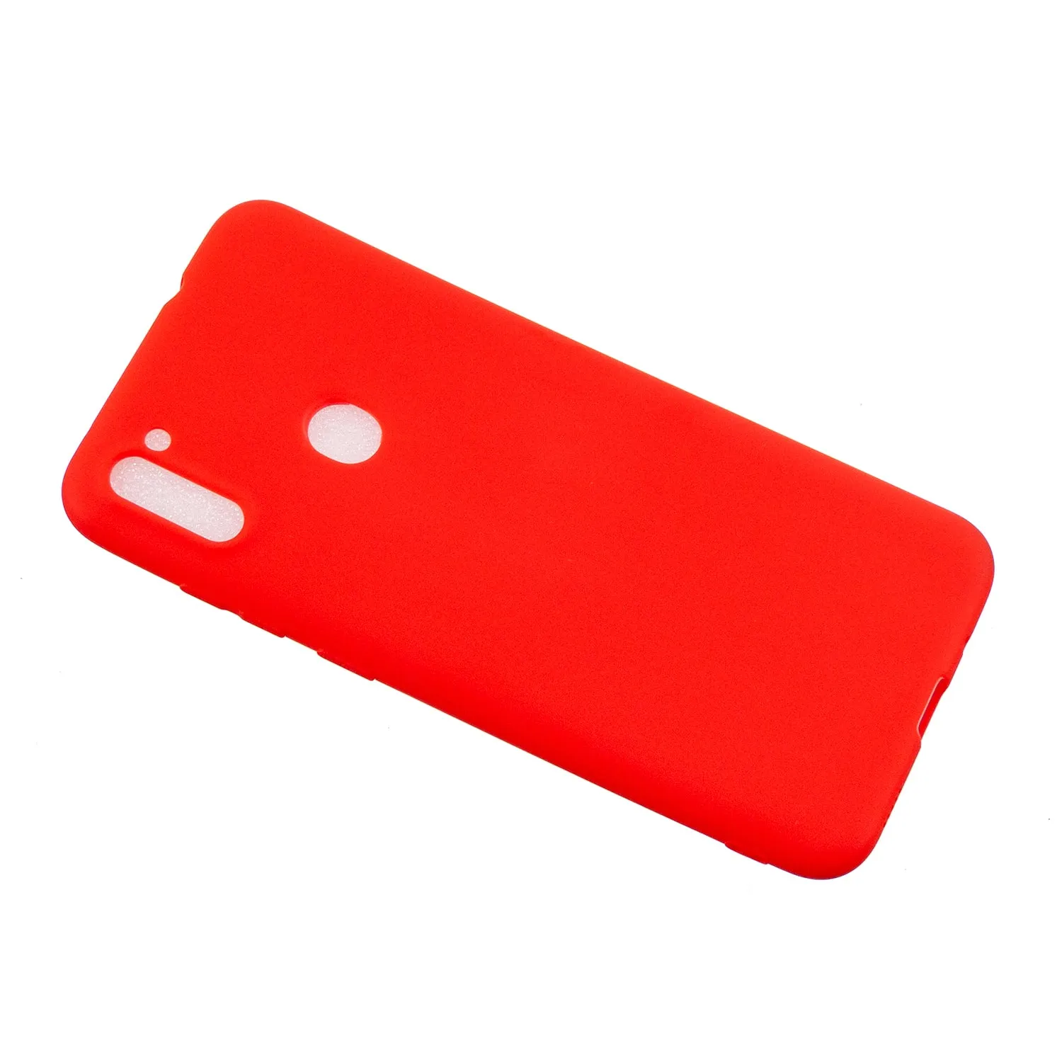 For Samsung A01/ A11/A21/A41/A51/A71/A81/A91 Mobile Phone Case Lovely Candy Color Matte TPU Anti-scratch Non-slip Protective Cover Back Case 4 red