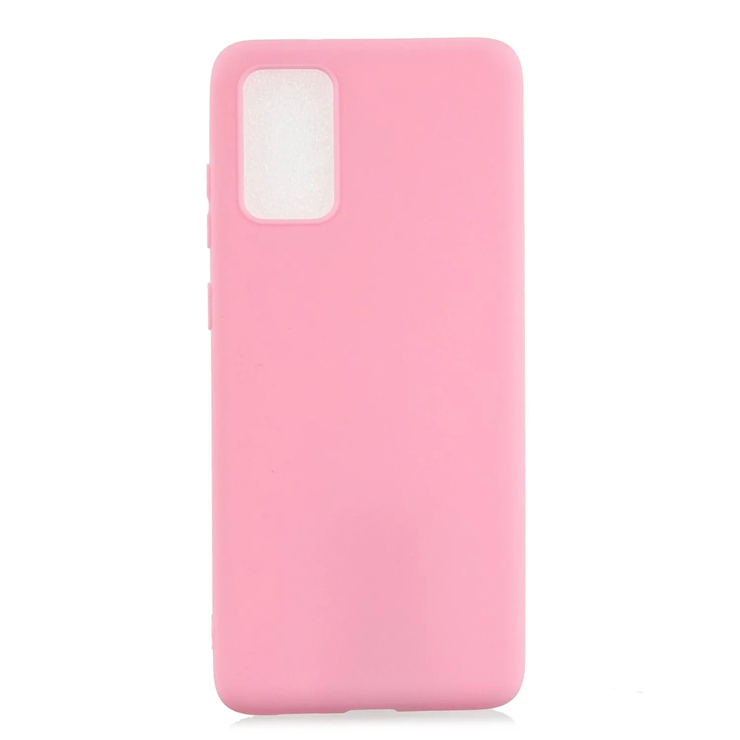 For Samsung A01/ A11/A21/A41/A51/A71/A81/A91 Mobile Phone Case Lovely Candy Color Matte TPU Anti-scratch Non-slip Protective Cover Back Case 5 dark pink