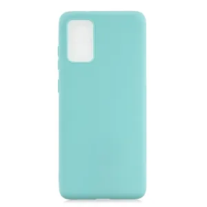 For Samsung A01/ A11/A21/A41/A51/A71/A81/A91 Mobile Phone Case Lovely Candy Color Matte TPU Anti-scratch Non-slip Protective Cover Back Case 8 light blue