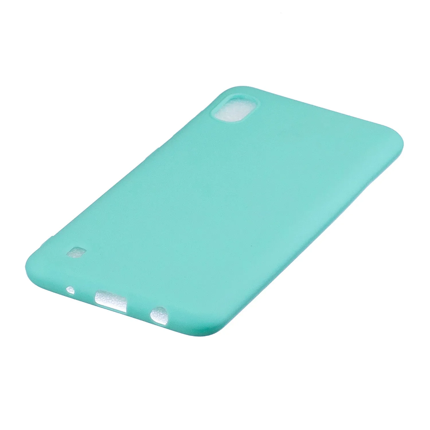 For Samsung A01/ A11/A21/A41/A51/A71/A81/A91 Mobile Phone Case Lovely Candy Color Matte TPU Anti-scratch Non-slip Protective Cover Back Case 8 light blue