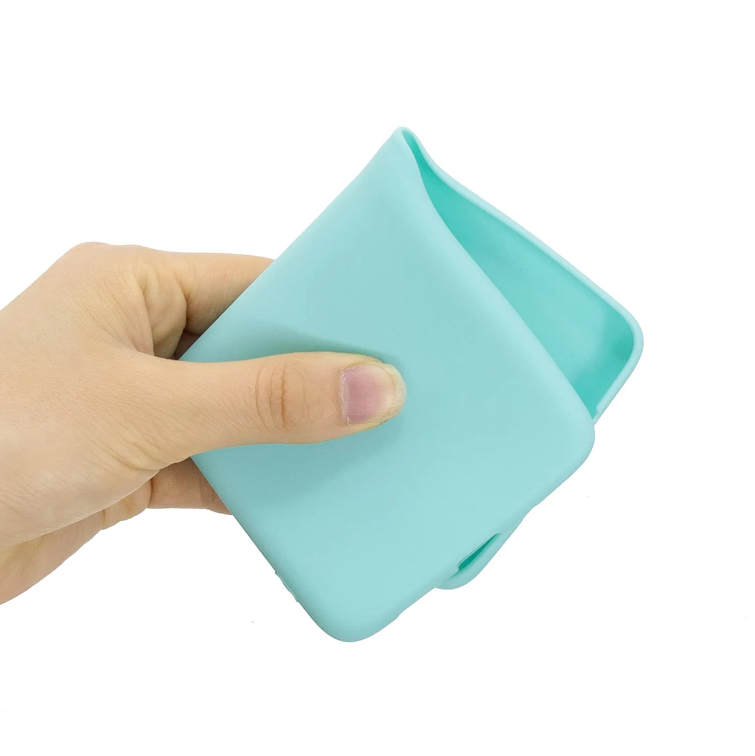 For Samsung A01/ A11/A21/A41/A51/A71/A81/A91 Mobile Phone Case Lovely Candy Color Matte TPU Anti-scratch Non-slip Protective Cover Back Case 8 light blue