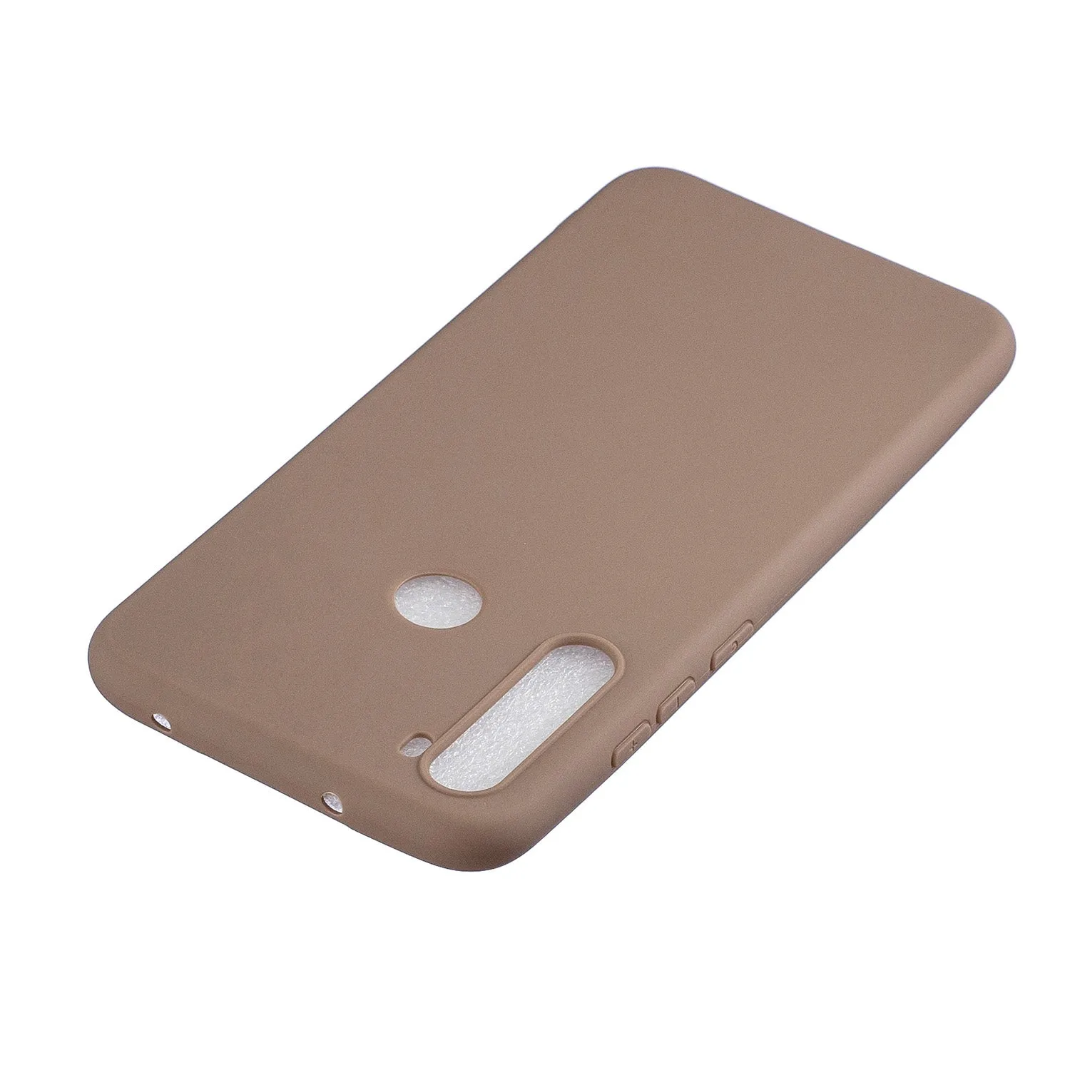 For Samsung A01/ A11/A21/A41/A51/A71/A81/A91 Mobile Phone Case Lovely Candy Color Matte TPU Anti-scratch Non-slip Protective Cover Back Case 9 brown