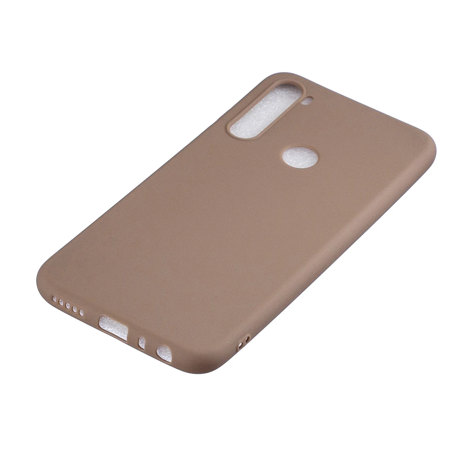 For Samsung A01/ A11/A21/A41/A51/A71/A81/A91 Mobile Phone Case Lovely Candy Color Matte TPU Anti-scratch Non-slip Protective Cover Back Case 9 brown