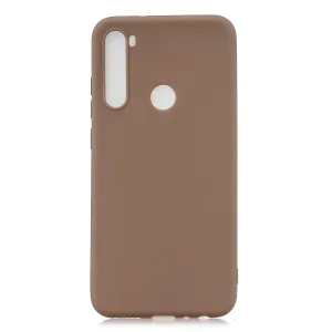 For Samsung A01/ A11/A21/A41/A51/A71/A81/A91 Mobile Phone Case Lovely Candy Color Matte TPU Anti-scratch Non-slip Protective Cover Back Case 9 brown